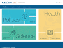 Tablet Screenshot of flackcheck.org